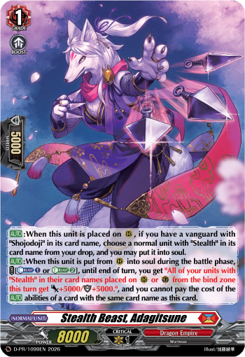 Stealth Beast, Adagitsune (PR-FOIL)