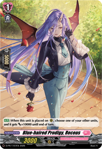 Blue-haired Prodigy, Receus (PR-FOIL)