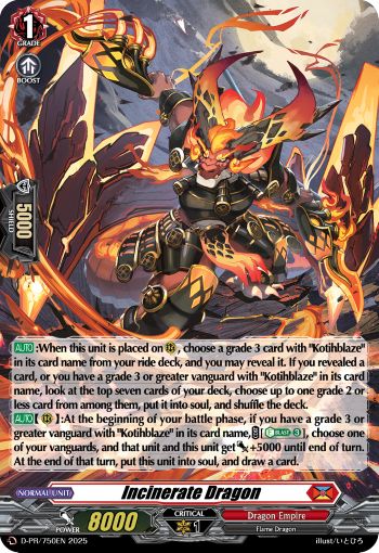 Incinerate Dragon (PR-FOIL)