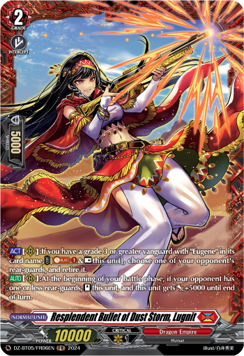 Resplendent Bullet of Dust Storm, Lugnit (FR)