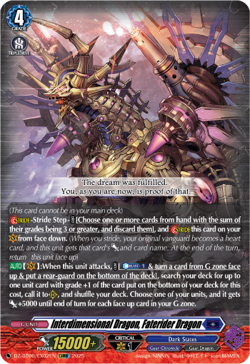 Interdimensional Dragon, Faterider Dragon (EXRRR)