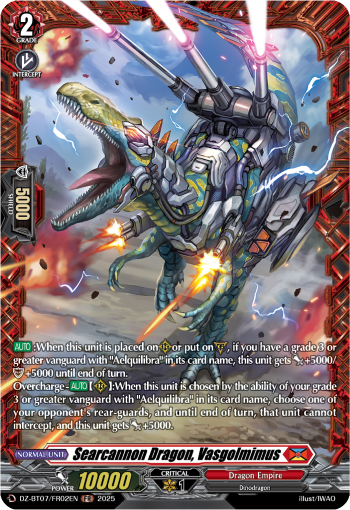 Searcannon Dragon, Vasgolmimus (FR)