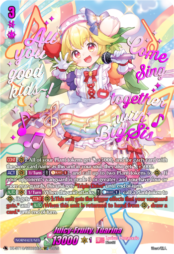 Juicy-Fruity, Tuarina (SEC)