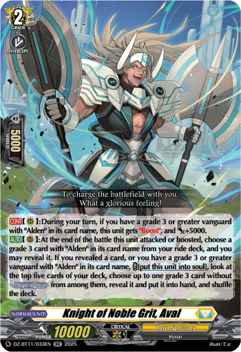 Knight of Noble Grit, Aval (RR)