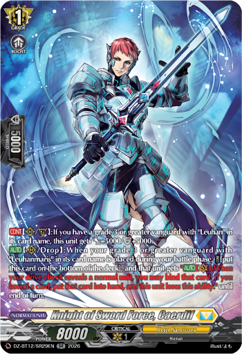 Knight of Sword Force, Caerdif (SR)