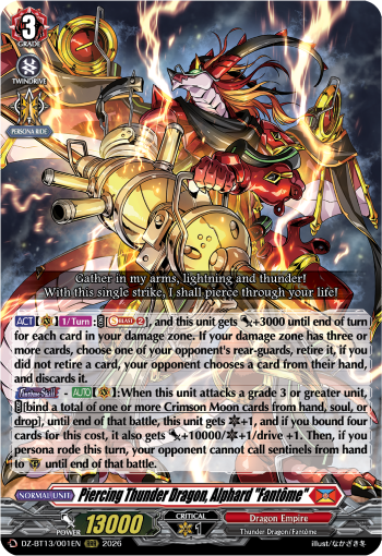 Piercing Thunder Dragon, Alphard "Fantôme" (RRR)