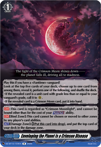 Enveloping the Planet is a Crimson Disease (R)
