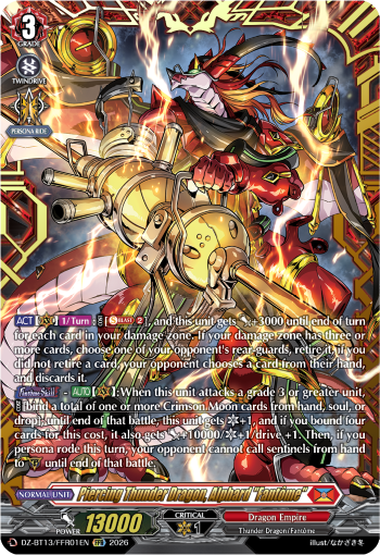 Piercing Thunder Dragon, Alphard "Fantôme" (FFR)