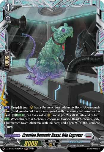 Creation Demonic Beast, Bite Engraver (FR)