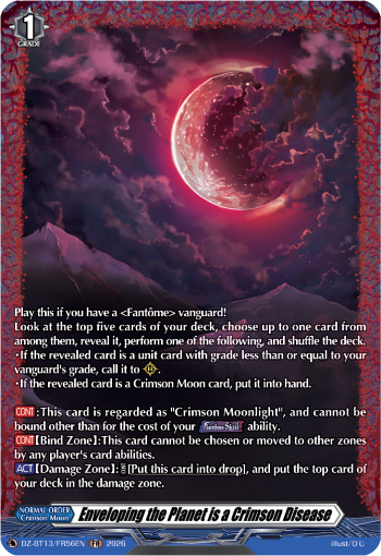 Enveloping the Planet is a Crimson Disease (FR)
