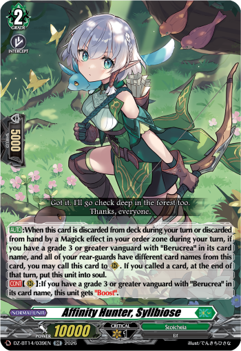 Affinity Hunter, Syllbiose (RR)