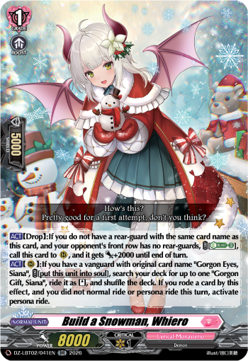 Build a Snowman, Whiero (RR)