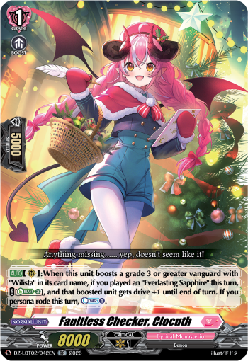 Faultless Checker, Clocuth (RR)