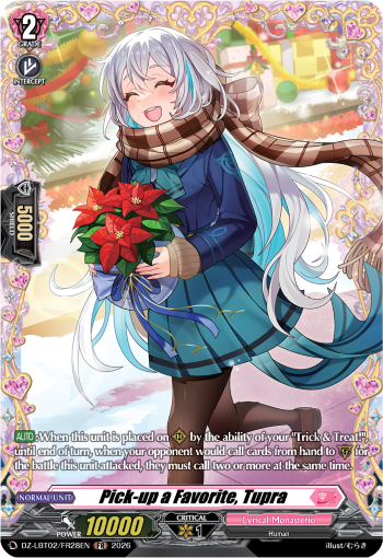 Pick-up a Favorite, Tupra (FR)