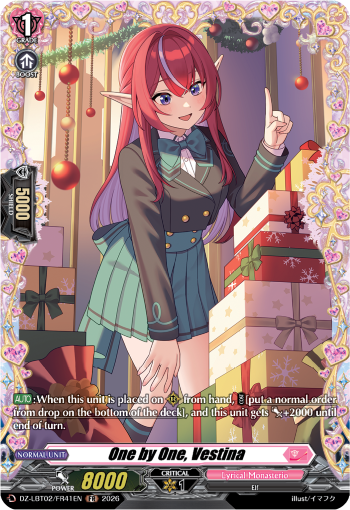 One by One, Vestina (FR)