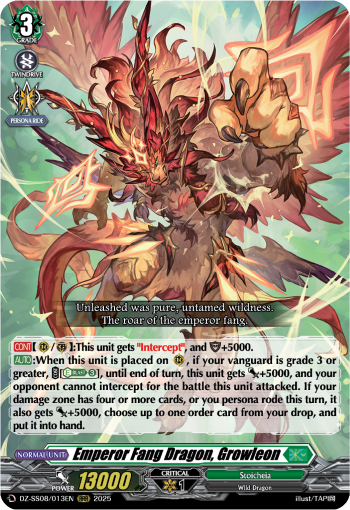 Emperor Fang Dragon, Growleon (RRR)
