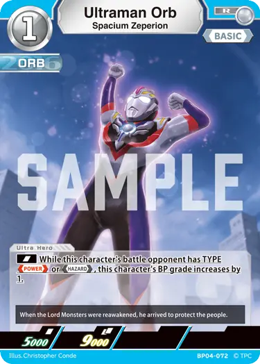 Ultraman Orb - Spacium Zeperion [Level 1] (R)
