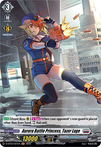 Aurora Battle Princess, Tazer Lage (H)