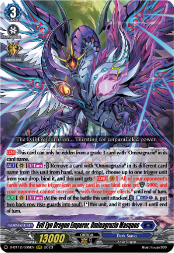 Evil Eye Dragon Emperor, Ominagruzio Masques