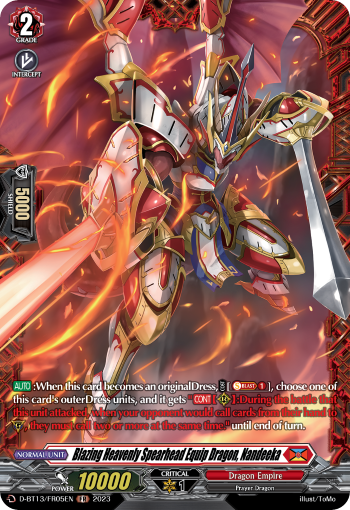 Blazing Heavenly Spearhead Equip Dragon, Nandeeka (FR)