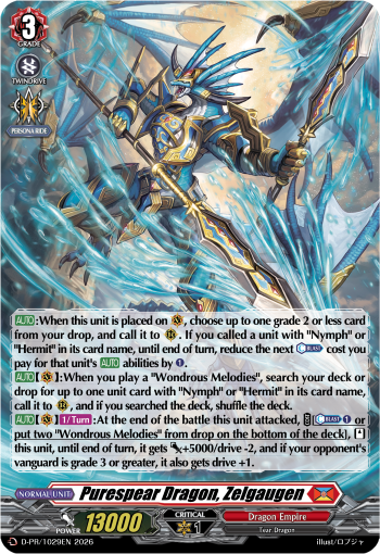Purespear Dragon, Zelgaugen (PR-FOIL)