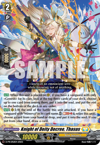 Knight of Deity Decree, Thasus (PR)