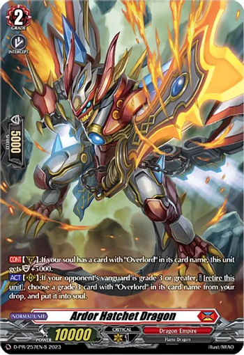 Ardor Hatchet Dragon (PR-FOIL)