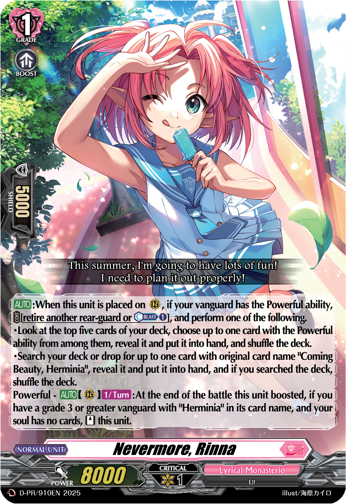 Nevermore, Rinna (PR)