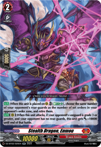 Stealth Dragon, Enmou