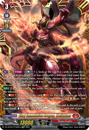 Fiery Immolation Dragon, Kotihblaze (FFR)