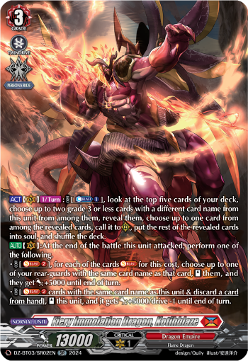 Fiery Immolation Dragon, Kotihblaze (SR)