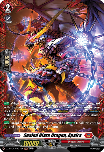 Sealed Blaze Dragon, Apalra (FR)