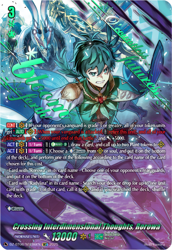 Crossing Interdimensional Thoughts, Rorowa (SEC)