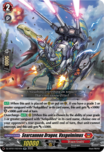 Searcannon Dragon, Vasgolmimus (RR)