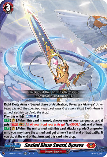 Sealed Blaze Sword, Dyaava (RR)