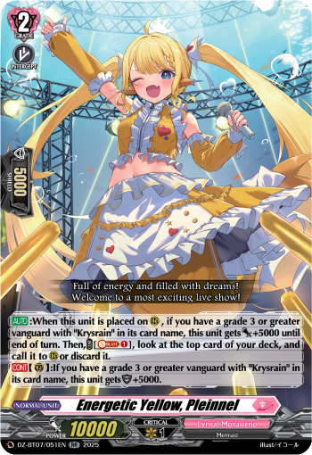 Energetic Yellow, Pleinnel (RR)