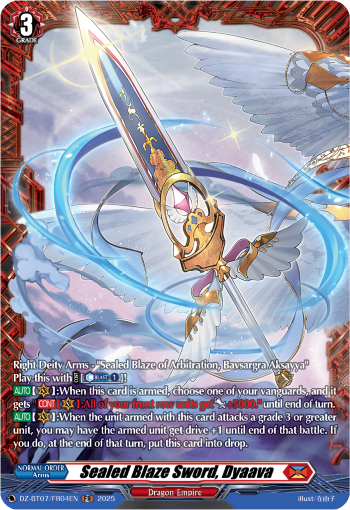Sealed Blaze Sword, Dyaava (FR)