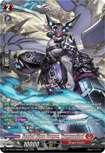 Sealed Blaze Dragon, Yyugmashad (SR)