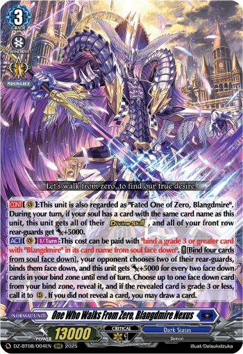 One Who Walks From Zero, Blangdmire Nexus (RRR)