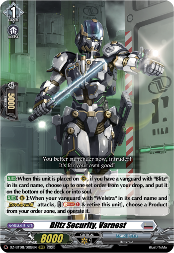 Blitz Security, Varnest (RRR)