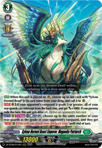 Sylvan Horned Beast Emperor, Magnolia Patriarch (RRR)