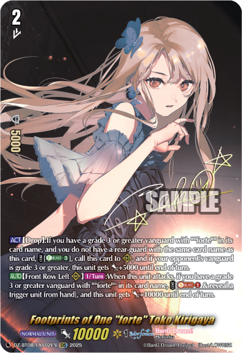 Footprints of One "forte" Toko Kirigaya (EXS)
