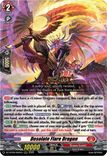 Desolate Flare Dragon (RRR)