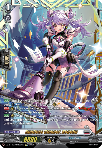 Spatless Cleaner, Regelia (FFR)