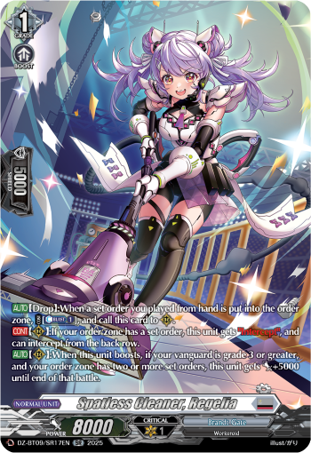 Spatless Cleaner, Regelia (SR)