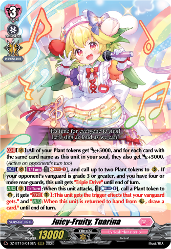 Juicy-Fruity, Tuarina (RRR)