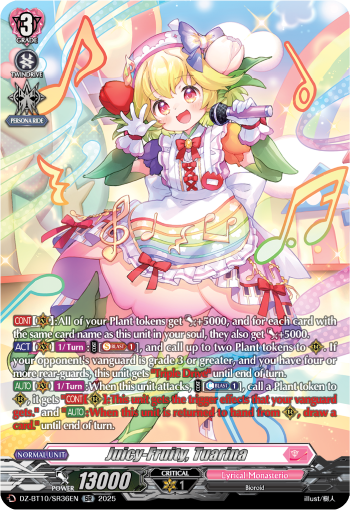 Juicy-Fruity, Tuarina (SR)