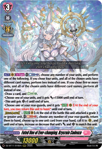 Fated One of Ever-changing, Krysrain Cadenza (RRR)