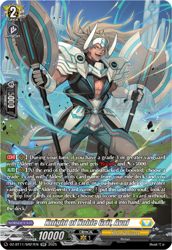 Knight of Noble Grit, Aval (SR)