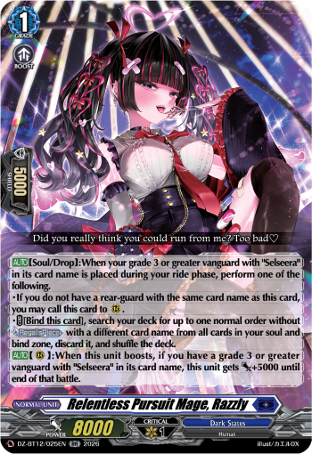 Relentless Pursuit Mage, Razzly (RR)